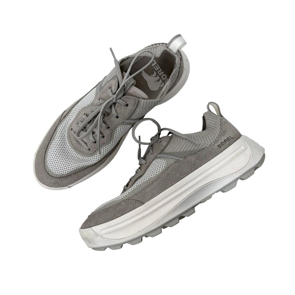 Sorel Ona 503 Knit Low Top Platform Sneaker in Gray Women's Size 9.5